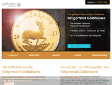Tablet Screenshot of kruegerrand-muenzen.net